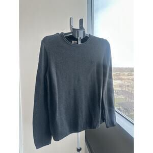 FatFace Gray Knit Crew Neck Pullover Sweater Cotton Men's L